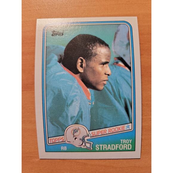 Troy Stradford 1988 Topps #191 - Rookie - Miami Dolphins - NFL - Fresh Pull - Picture 1 of 2